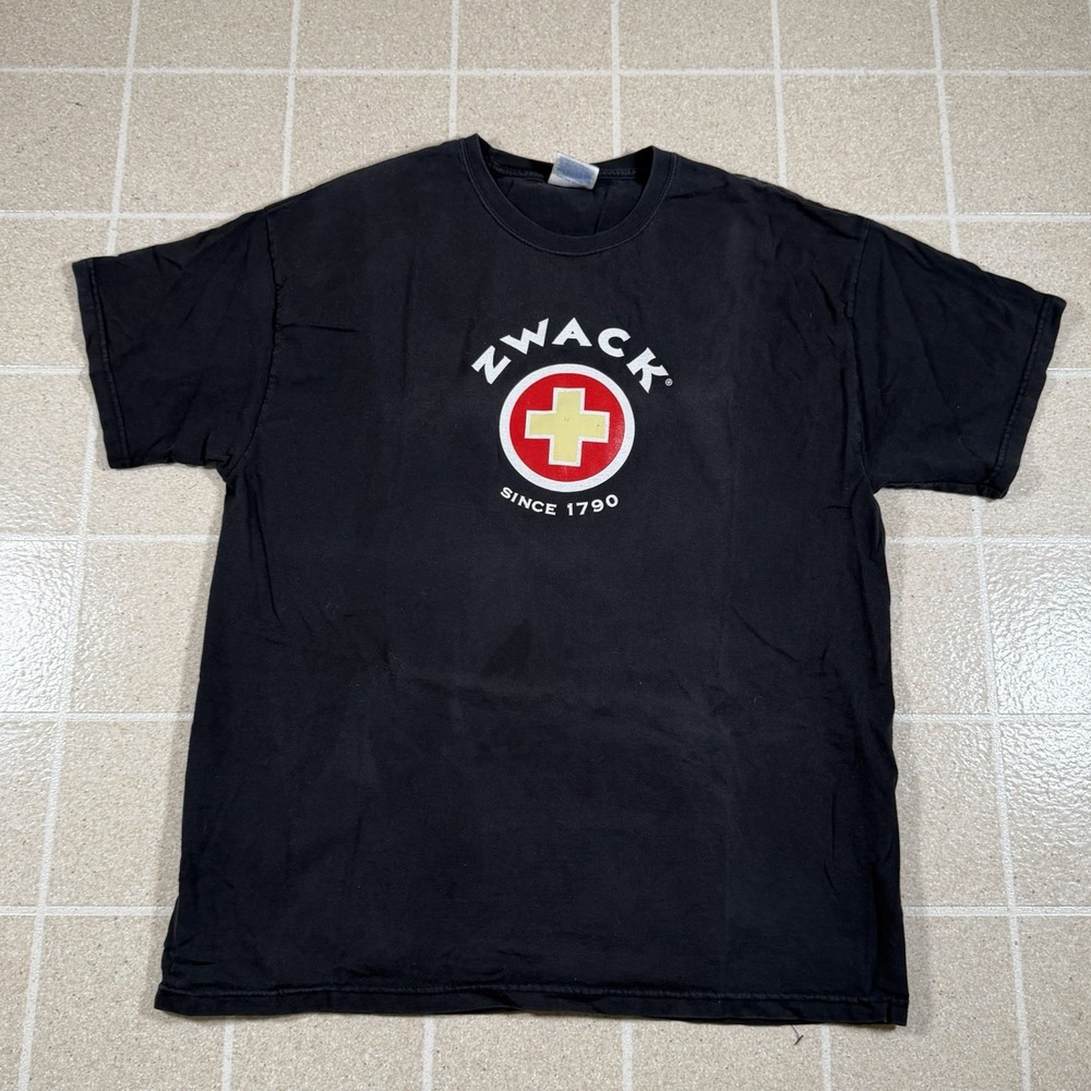 vintage ZWACK GOLD CROSS T-Shirt LARGE liquor drink snack Sz XL